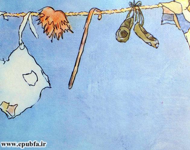 و تمام ناراحتیهای مردم دهکده از داخل سبد به روی طناب ریخت